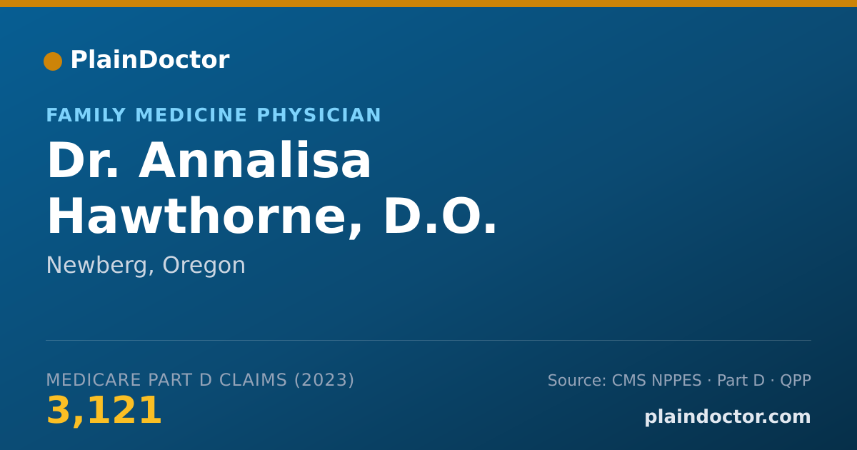 Shareable card for Annalisa Hawthorne, D.O. - Family Medicine Physician, Newberg, OR
