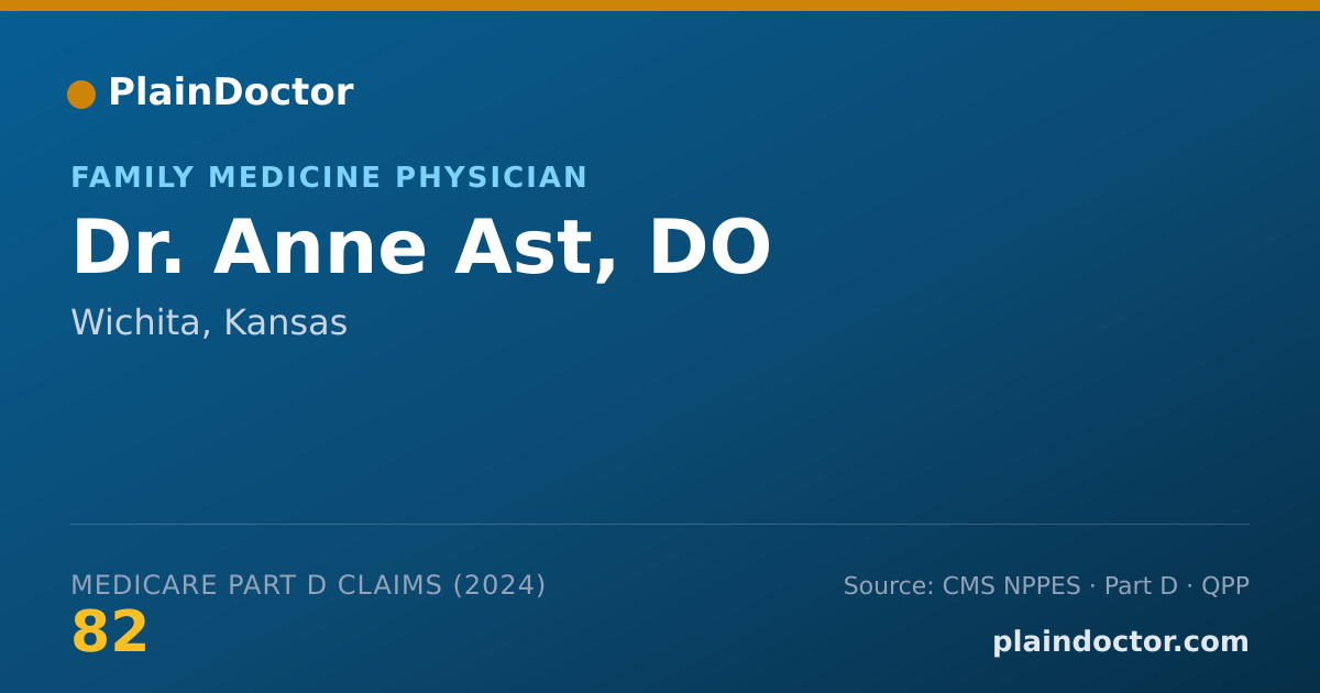 Shareable card for Anne Ast, DO - Family Medicine Physician, Wichita, KS