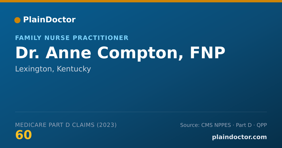 Shareable card for Anne Compton, FNP - Family Nurse Practitioner, Lexington, KY