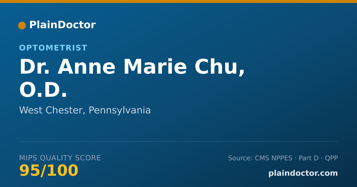 Shareable card for Anne Marie Chu, O.D. - Optometrist, West Chester, PA
