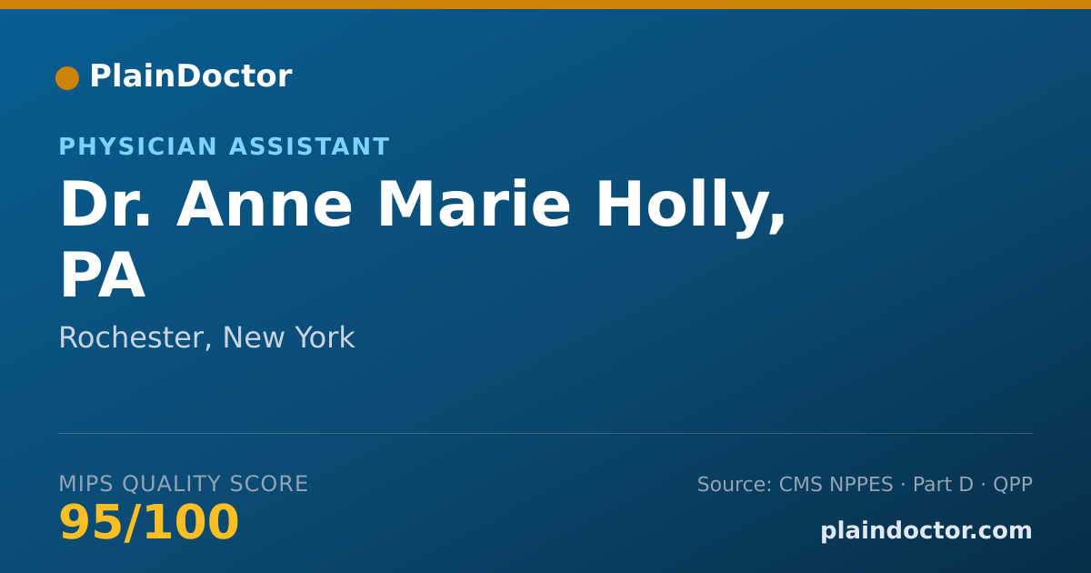 Shareable card for Anne Marie Holly, PA - Physician Assistant, Rochester, NY