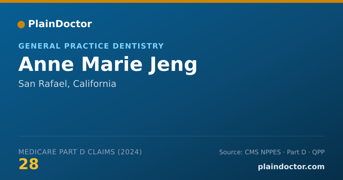 Shareable card for Anne Marie Jeng - General Practice Dentistry, San Rafael, CA