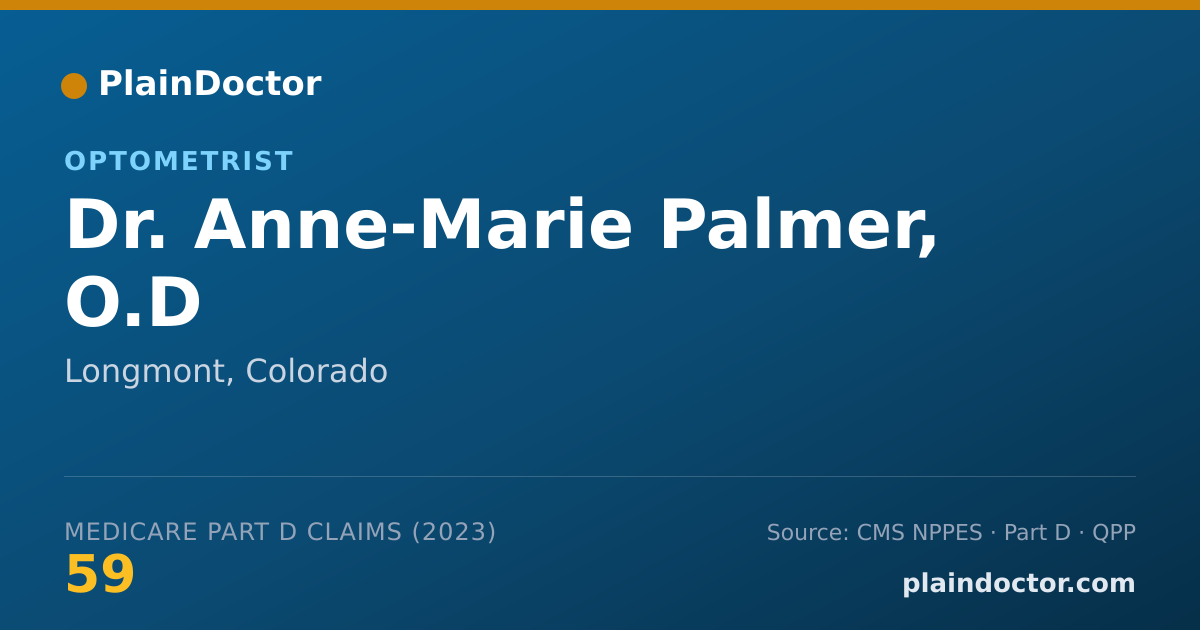 Shareable card for Anne-Marie Palmer, O.D - Optometrist, Longmont, CO