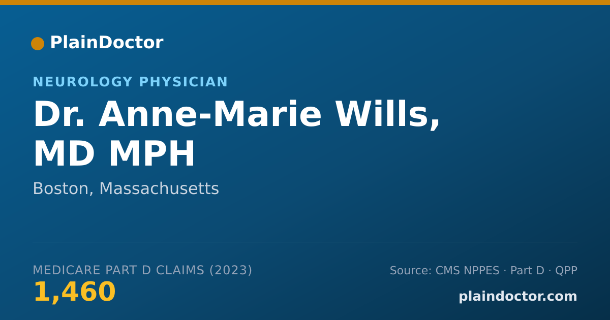 Shareable card for Anne-Marie Wills, MD MPH - Neurology Physician, Boston, MA