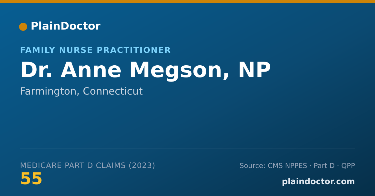 Shareable card for Anne Megson, NP - Family Nurse Practitioner, Farmington, CT