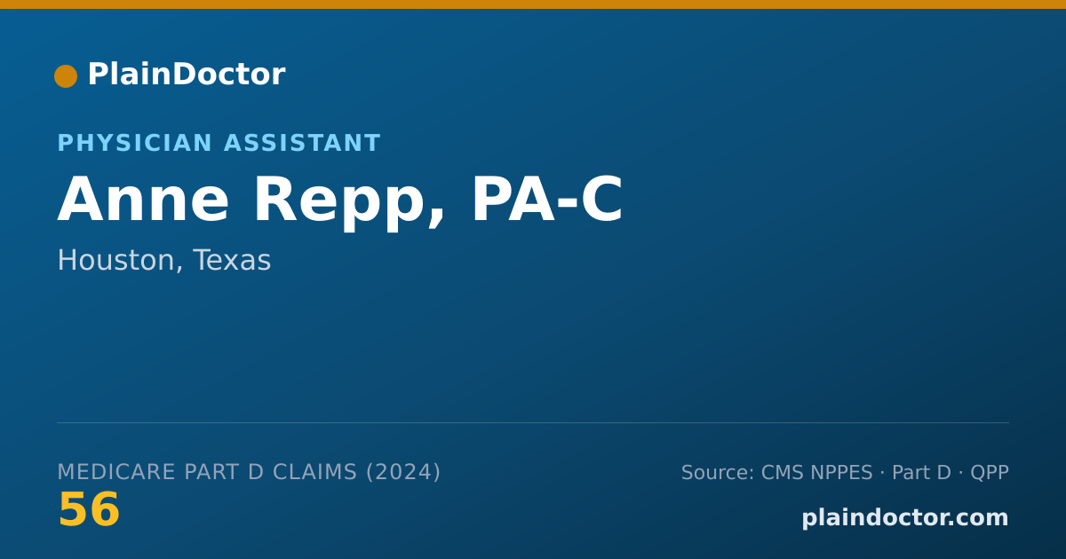 Shareable card for Anne Repp, PA-C - Physician Assistant, Houston, TX