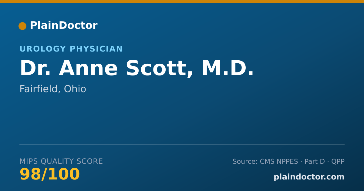Shareable card for Anne Scott, M.D. - Urology Physician, Fairfield, OH