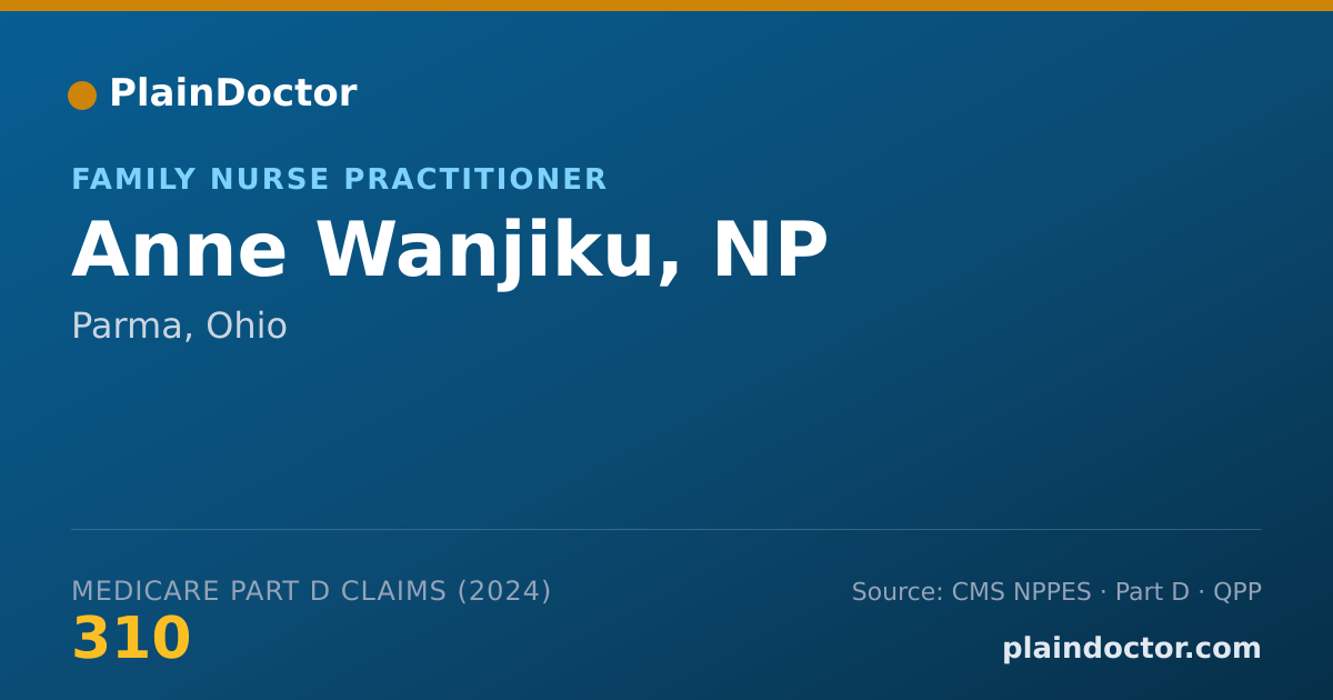 Shareable card for Anne Wanjiku, NP - Family Nurse Practitioner, Parma, OH