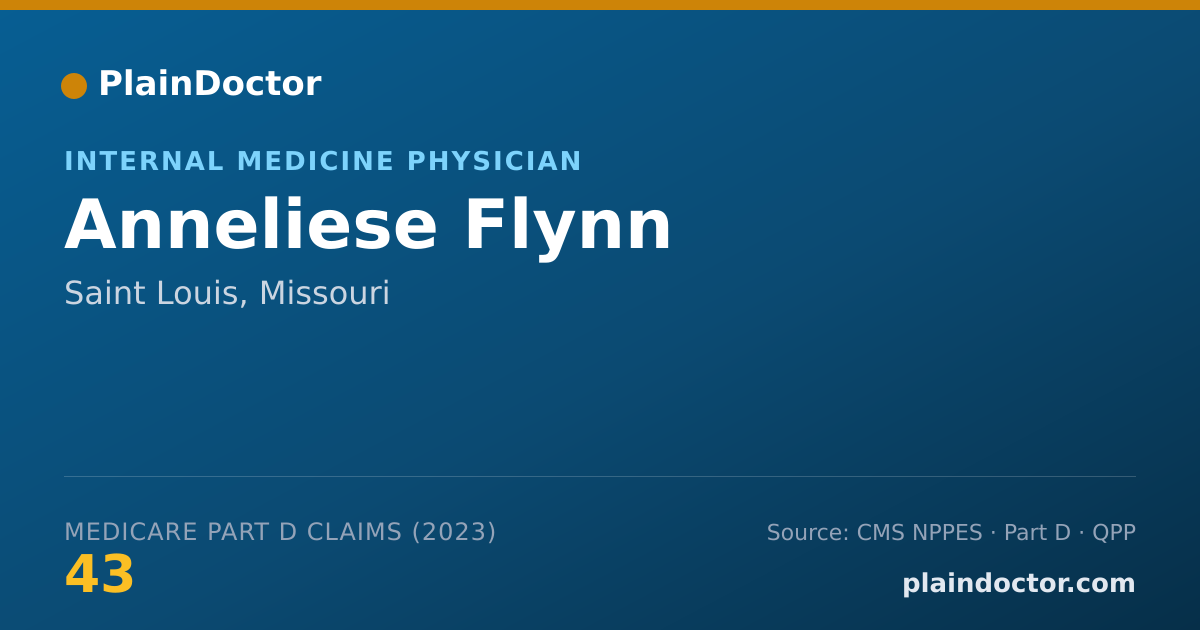 Shareable card for Anneliese Flynn - Internal Medicine Physician, Saint Louis, MO