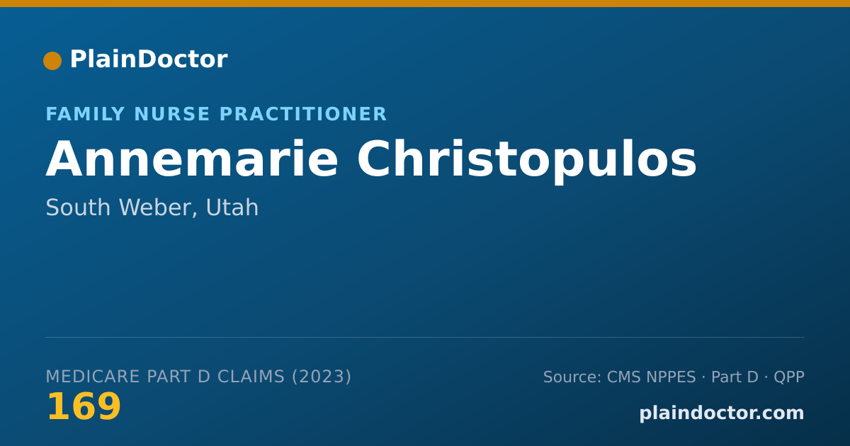 Shareable card for Annemarie Christopulos - Family Nurse Practitioner, South Weber, UT