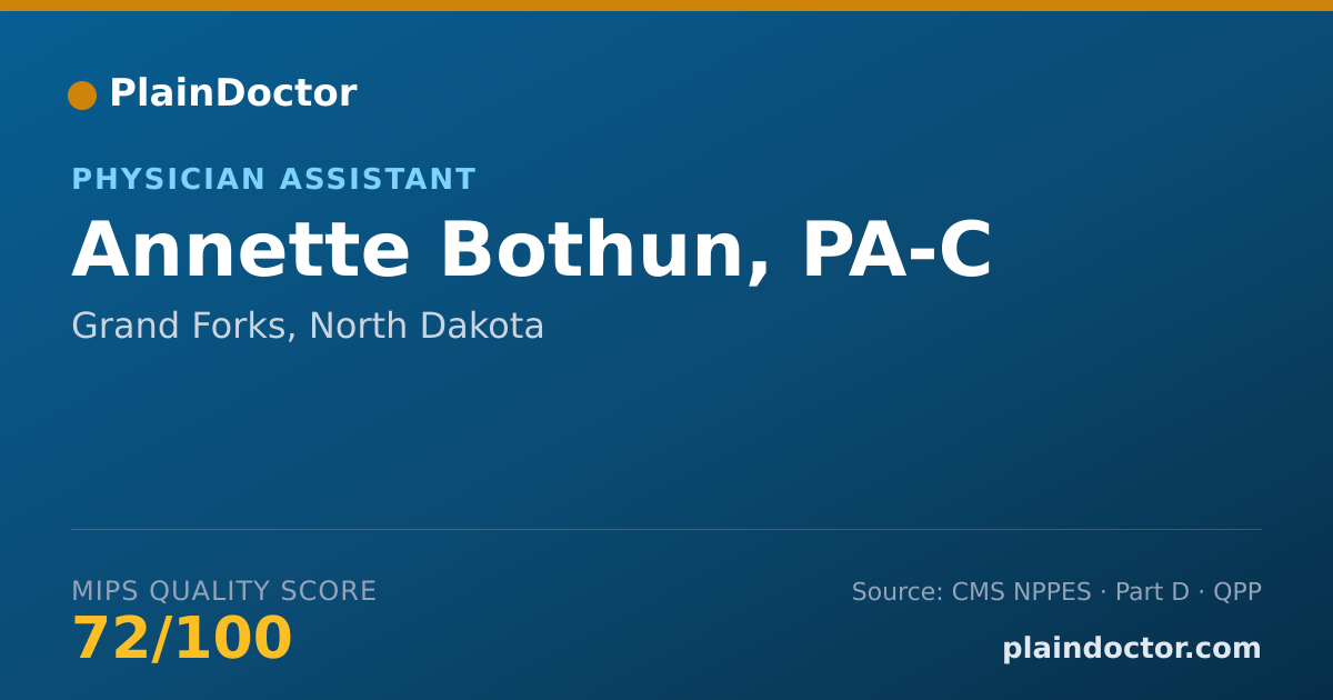 Shareable card for Annette Bothun, PA-C - Physician Assistant, Grand Forks, ND