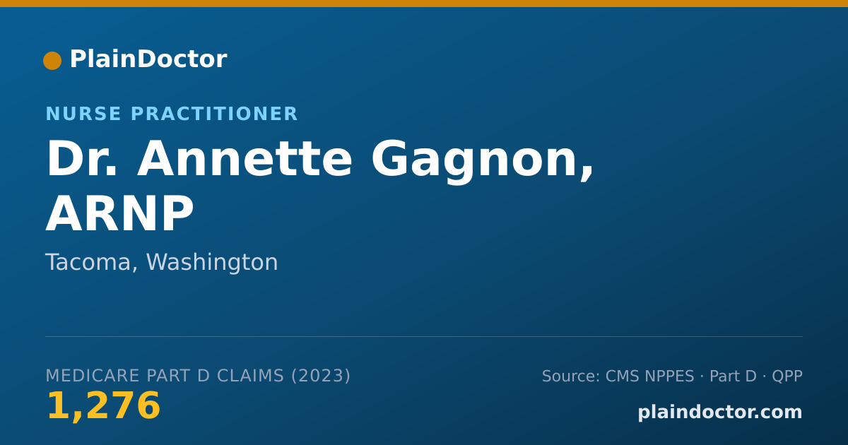 Shareable card for Annette Gagnon, ARNP - Nurse Practitioner, Tacoma, WA