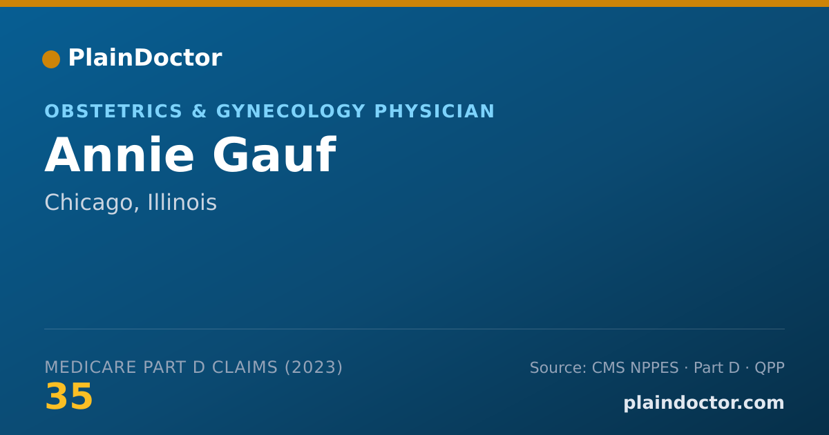 Shareable card for Annie Gauf - Obstetrics & Gynecology Physician, Chicago, IL