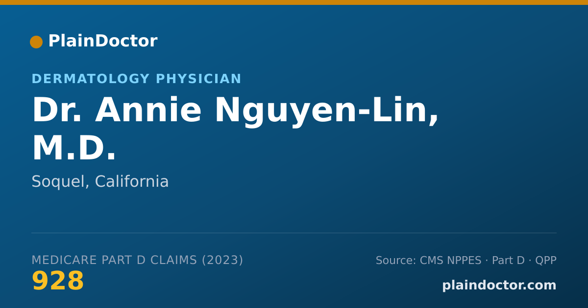 Shareable card for Annie Nguyen-Lin, M.D. - Dermatology Physician, Soquel, CA
