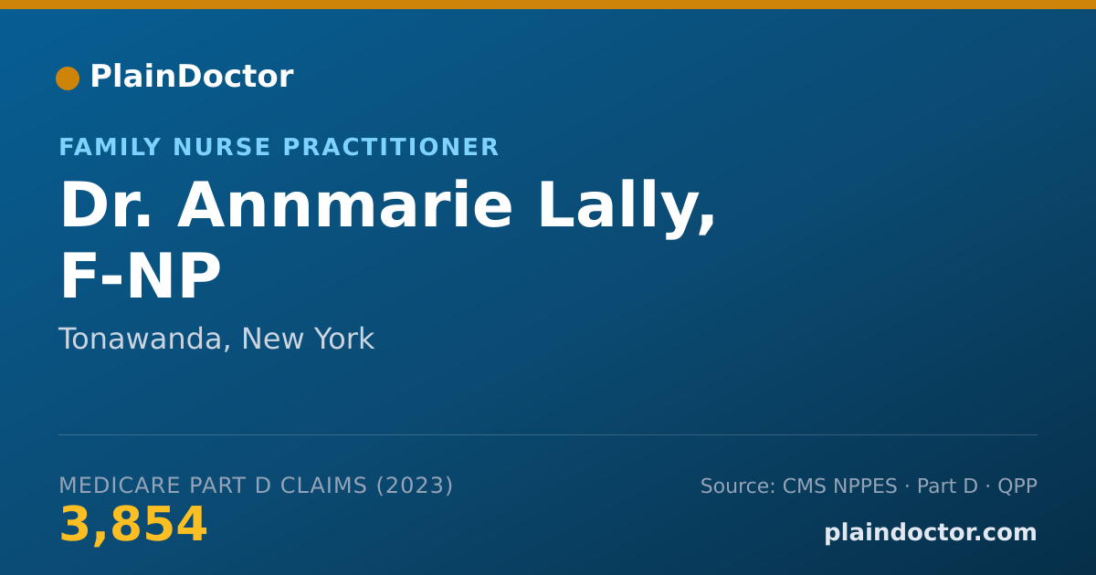 Shareable card for Annmarie Lally, F-NP - Family Nurse Practitioner, Tonawanda, NY