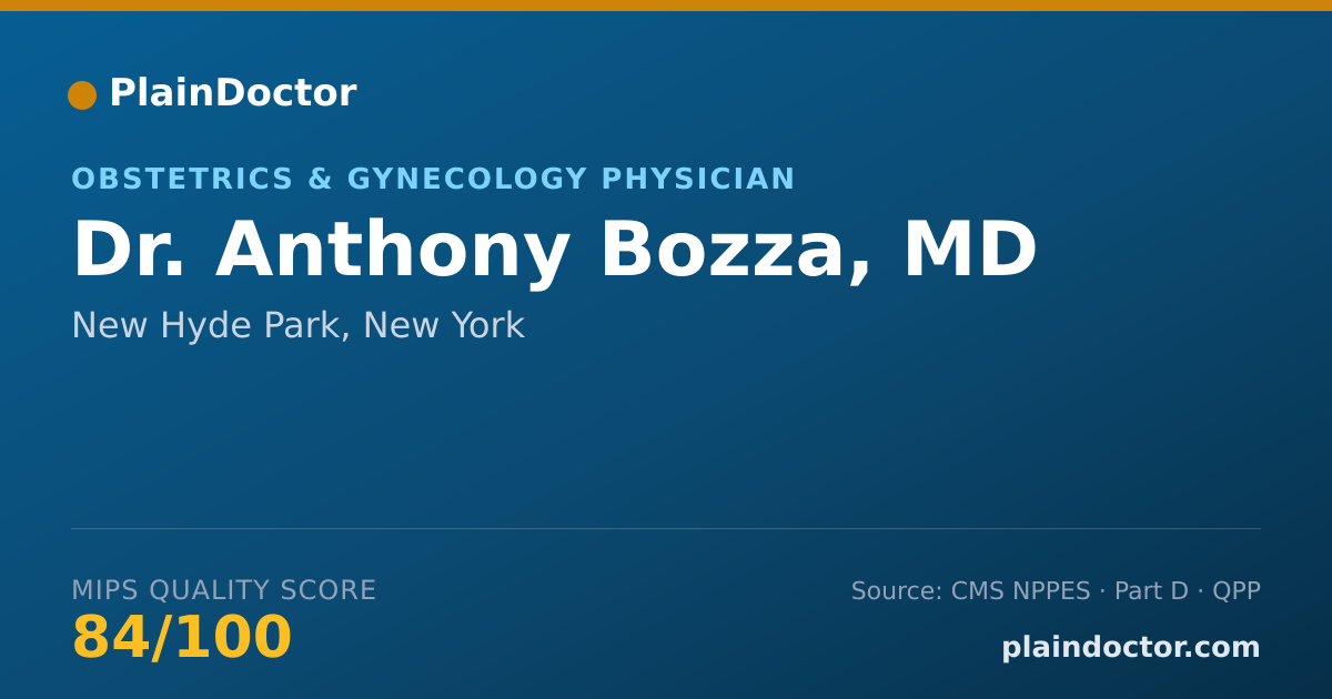 Shareable card for Anthony Bozza, MD - Obstetrics & Gynecology Physician, New Hyde Park, NY