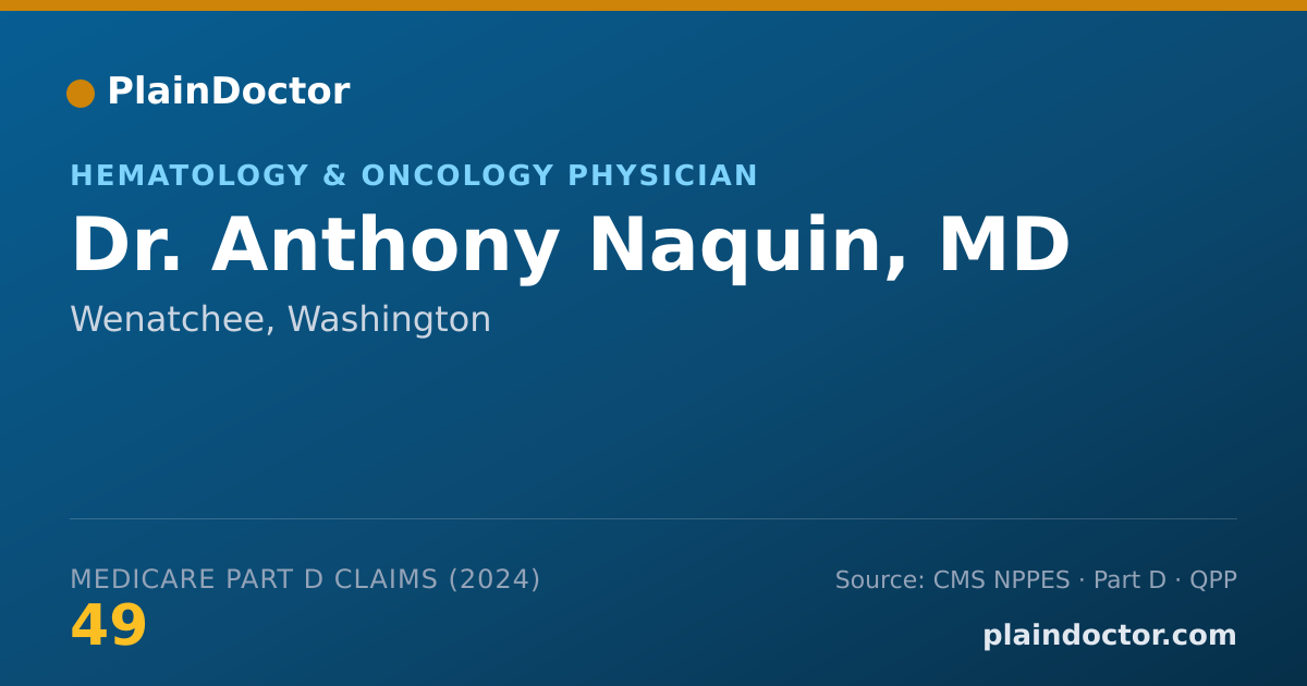 Shareable card for Anthony Naquin, MD - Hematology & Oncology Physician, Wenatchee, WA