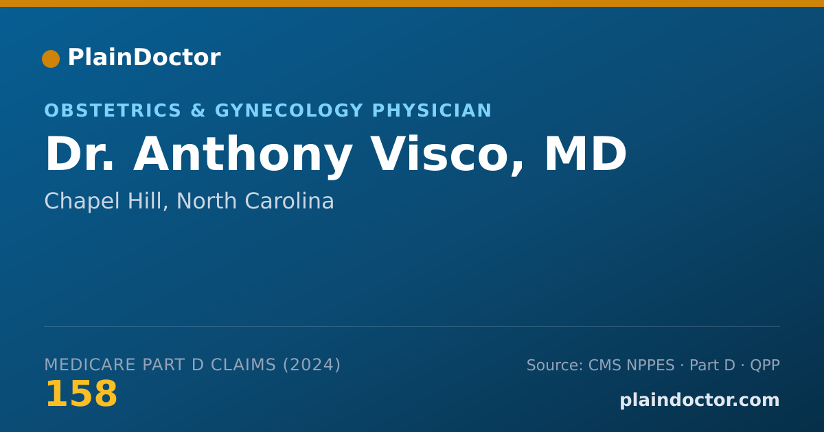 Shareable card for Anthony Visco, MD - Obstetrics & Gynecology Physician, Chapel Hill, NC
