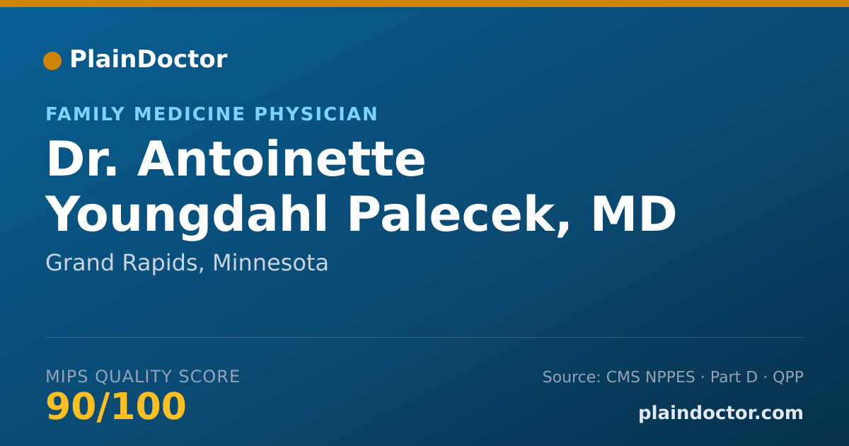 Shareable card for Antoinette Youngdahl Palecek, MD - Family Medicine Physician, Grand Rapids, MN