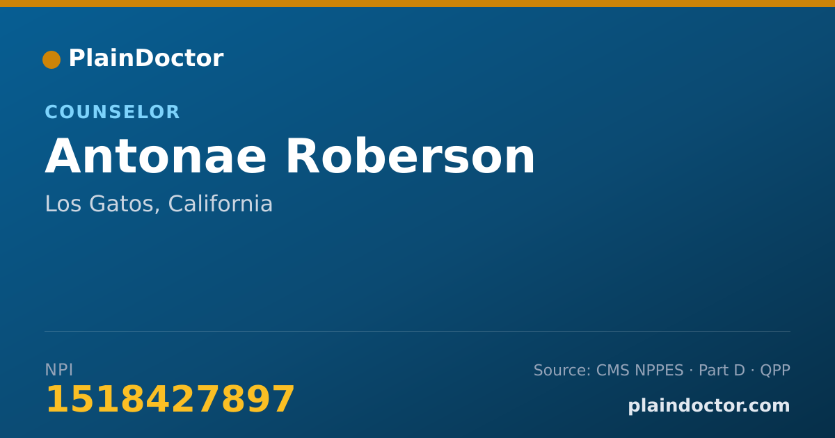 Shareable card for Antonae Roberson - Behavior Technician, Los Gatos, CA