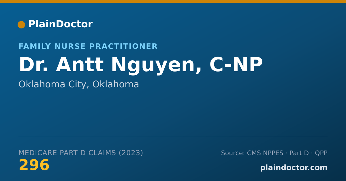 Shareable card for Antt Nguyen, C-NP - Family Nurse Practitioner, Oklahoma City, OK