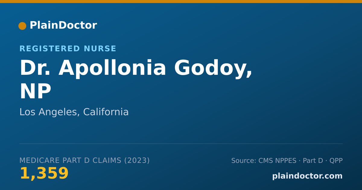 Shareable card for Apollonia Godoy, NP - Registered Nurse, Los Angeles, CA