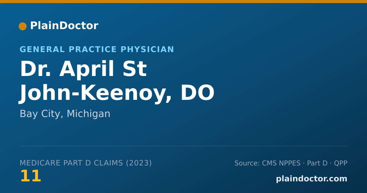 Shareable card for April St John-Keenoy, DO - General Practice Physician, Bay City, MI