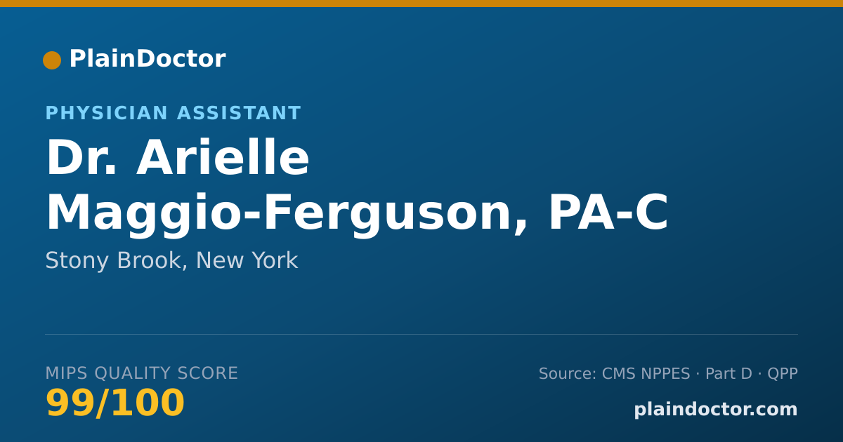 Shareable card for Arielle Maggio-Ferguson, PA-C - Physician Assistant, Stony Brook, NY