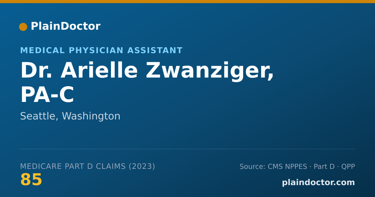 Shareable card for Arielle Zwanziger, PA-C - Medical Physician Assistant, Seattle, WA