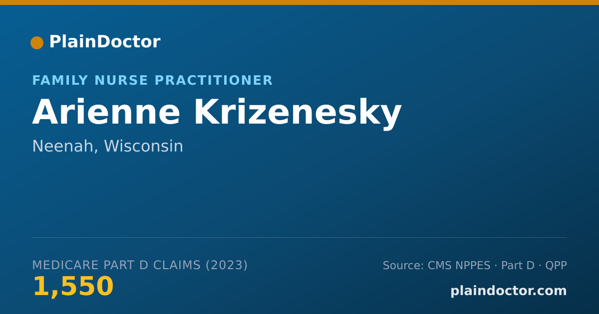 Shareable card for Arienne Krizenesky - Family Nurse Practitioner, Neenah, WI