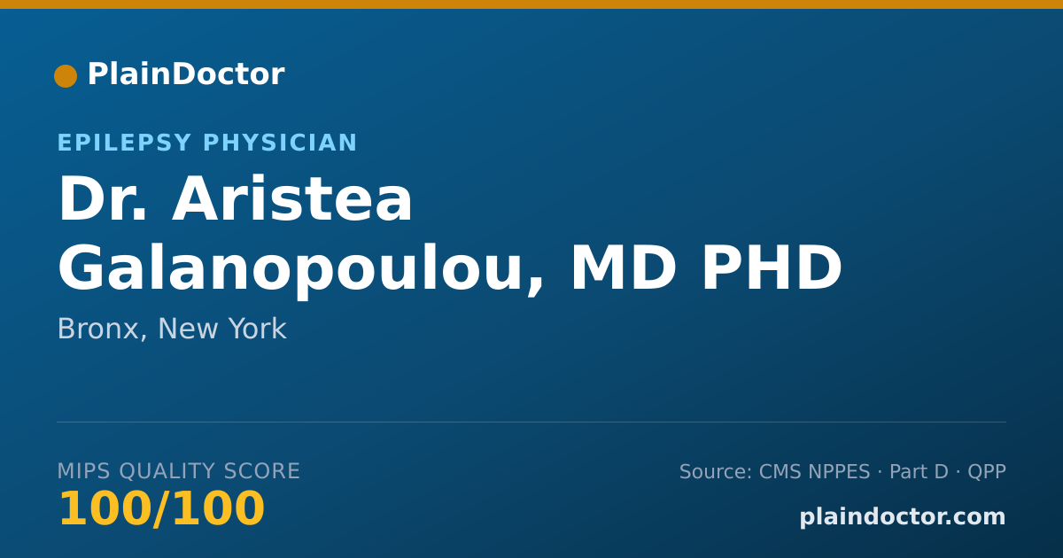 Shareable card for Aristea Galanopoulou, MD PHD - Epilepsy Physician, Bronx, NY