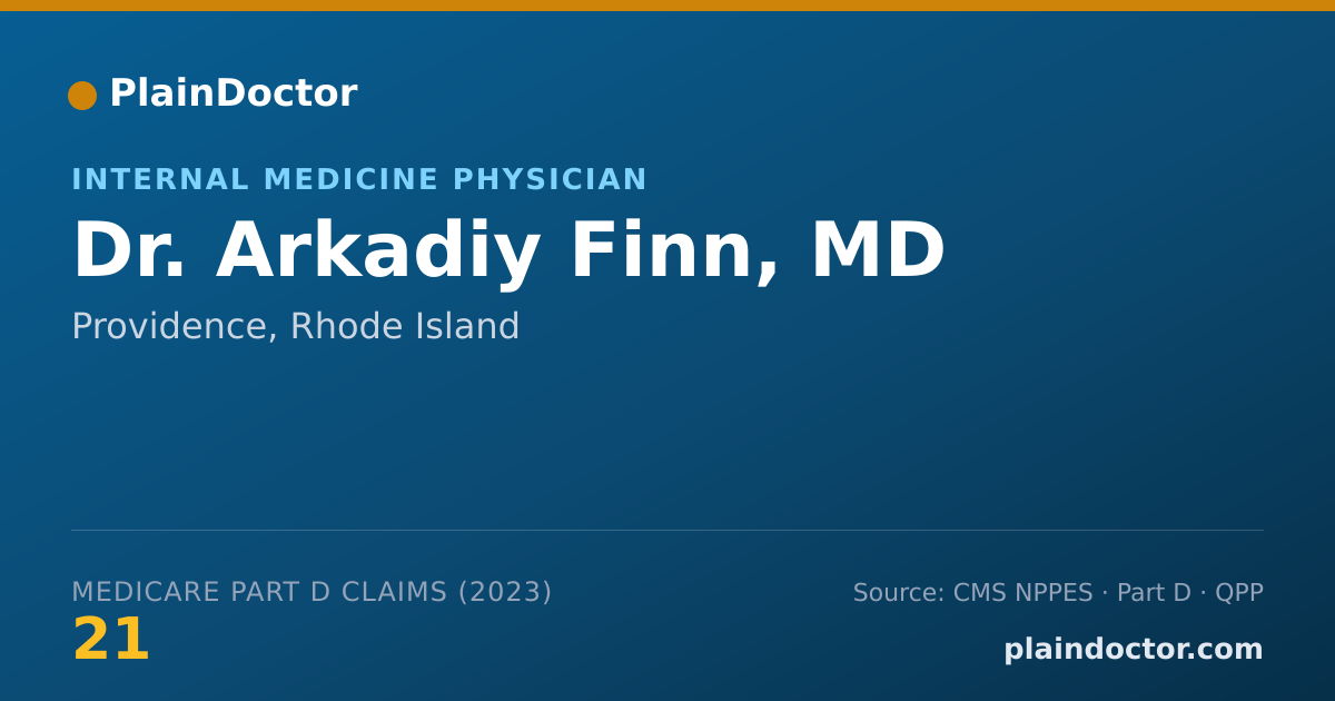 Shareable card for Arkadiy Finn, MD - Internal Medicine Physician, Providence, RI