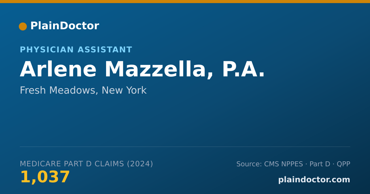 Shareable card for Arlene Mazzella, P.A. - Physician Assistant, Fresh Meadows, NY