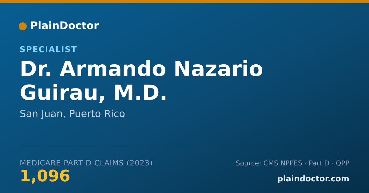 Shareable card for Armando Nazario Guirau, M.D. - Specialist, San Juan, PR