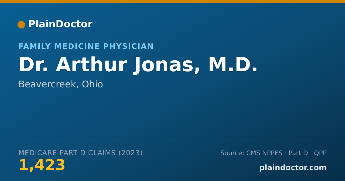 Shareable card for Arthur Jonas, M.D. - Family Medicine Physician, Beavercreek, OH