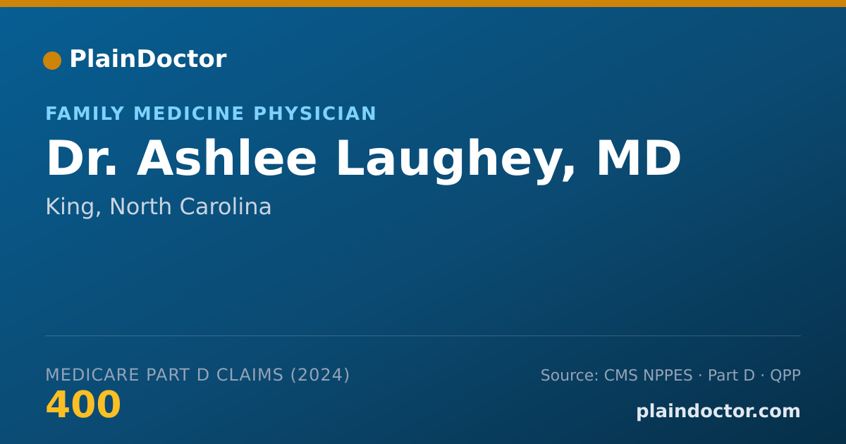 Shareable card for Ashlee Laughey, MD - Family Medicine Physician, King, NC
