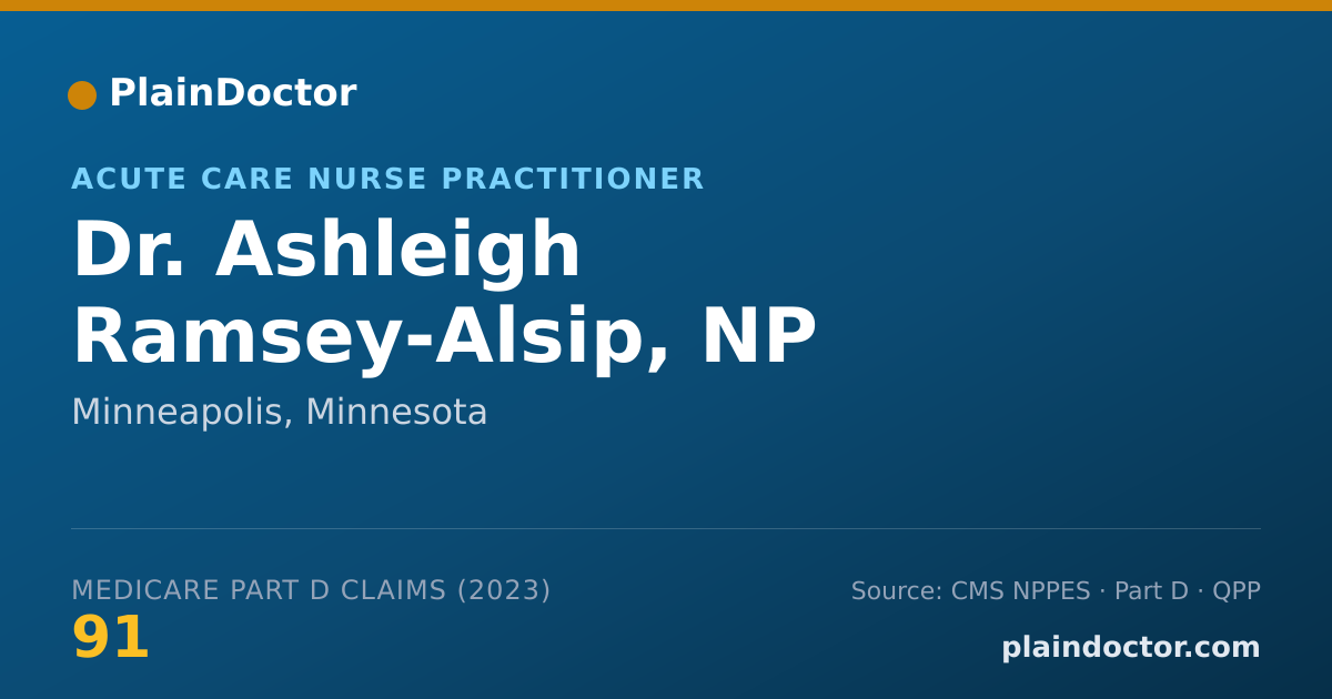 Shareable card for Ashleigh Ramsey-Alsip, NP - Acute Care Nurse Practitioner, Minneapolis, MN