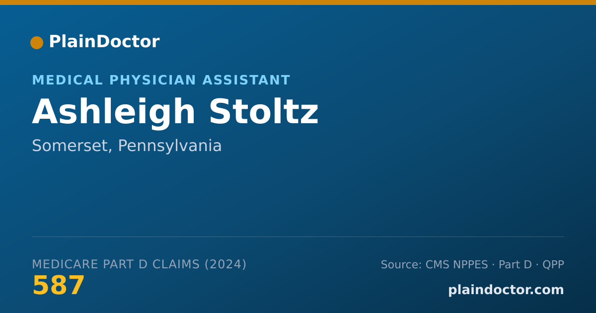 Shareable card for Ashleigh Stoltz - Medical Physician Assistant, Somerset, PA