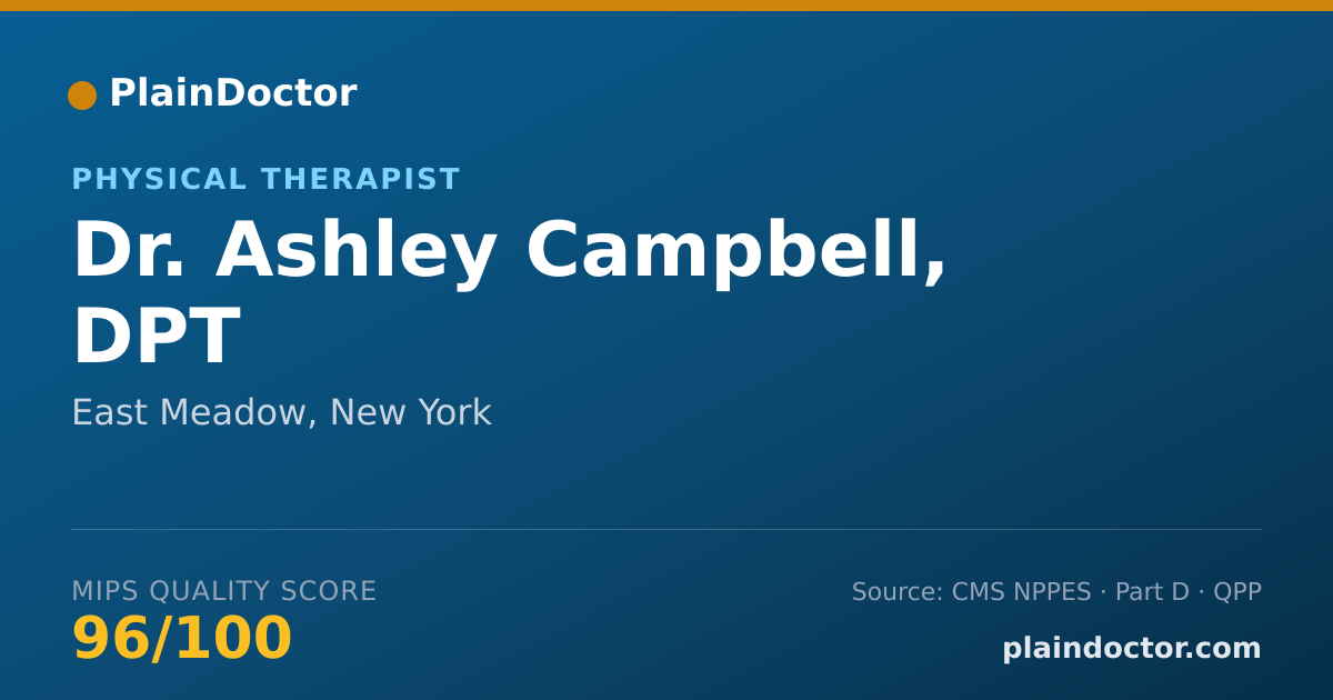 Shareable card for Ashley Campbell, DPT - Specialist, East Meadow, NY