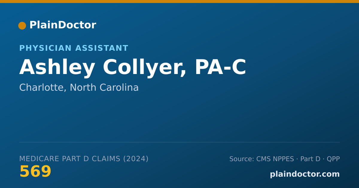 Shareable card for Ashley Collyer, PA-C - Physician Assistant, Charlotte, NC
