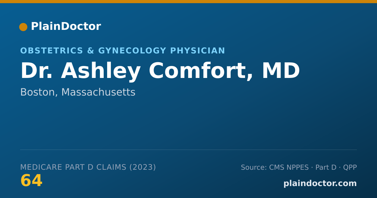 Shareable card for Ashley Comfort, MD - Obstetrics & Gynecology Physician, Boston, MA