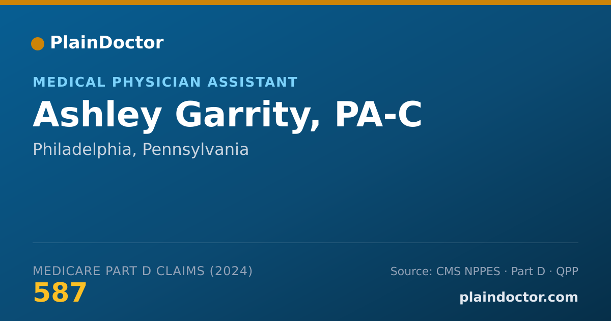 Shareable card for Ashley Garrity, PA-C - Medical Physician Assistant, Philadelphia, PA