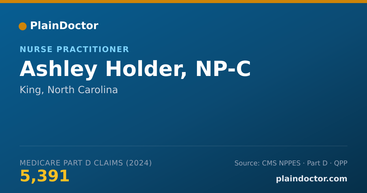 Shareable card for Ashley Holder, NP-C - Nurse Practitioner, King, NC