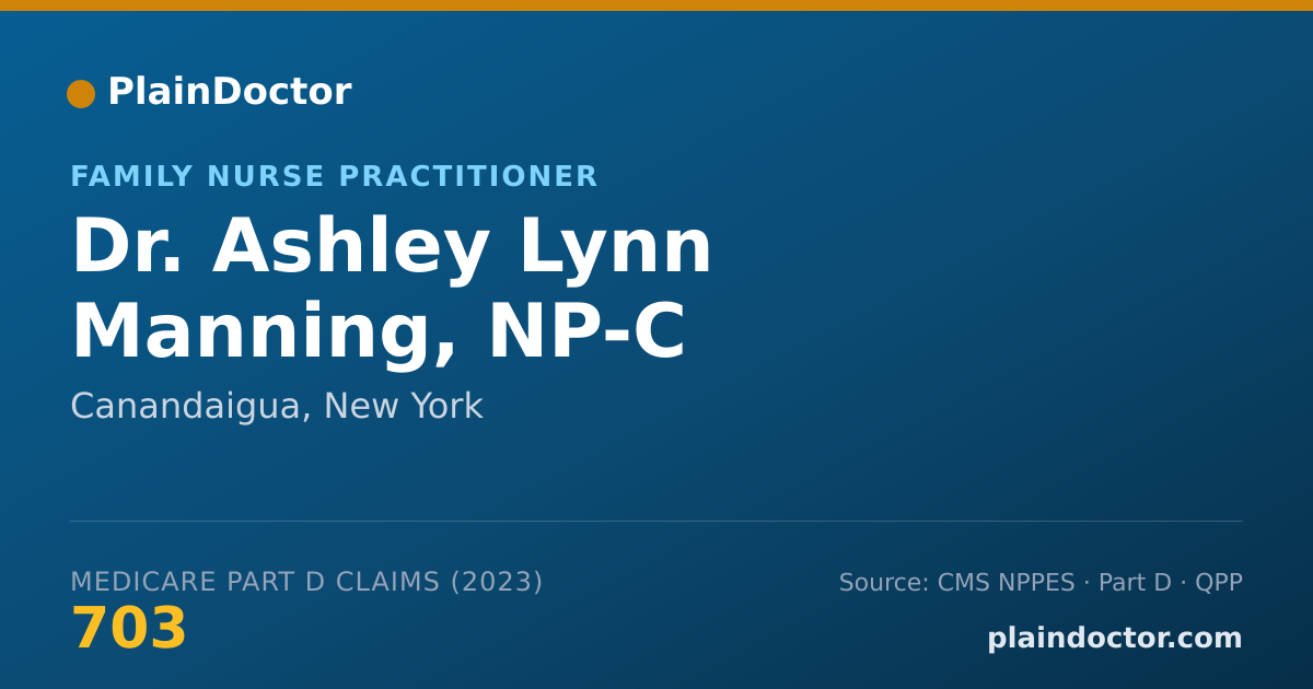 Shareable card for Ashley Lynn Manning, NP-C - Family Nurse Practitioner, Canandaigua, NY