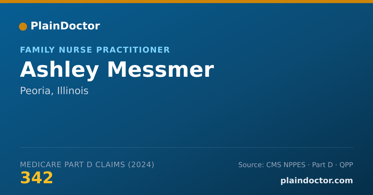 Shareable card for Ashley Messmer - Family Nurse Practitioner, Peoria, IL