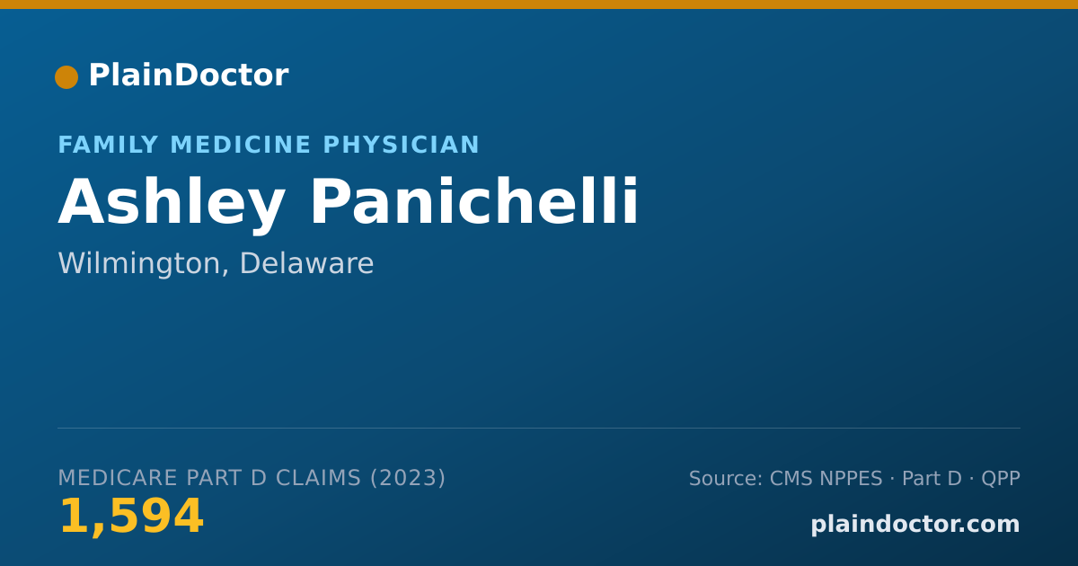 Shareable card for Ashley Panichelli - Family Medicine Physician, Wilmington, DE