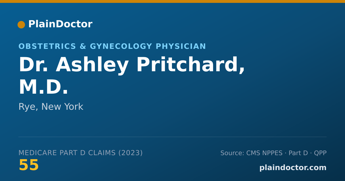 Shareable card for Ashley Pritchard, M.D. - Obstetrics & Gynecology Physician, Rye, NY
