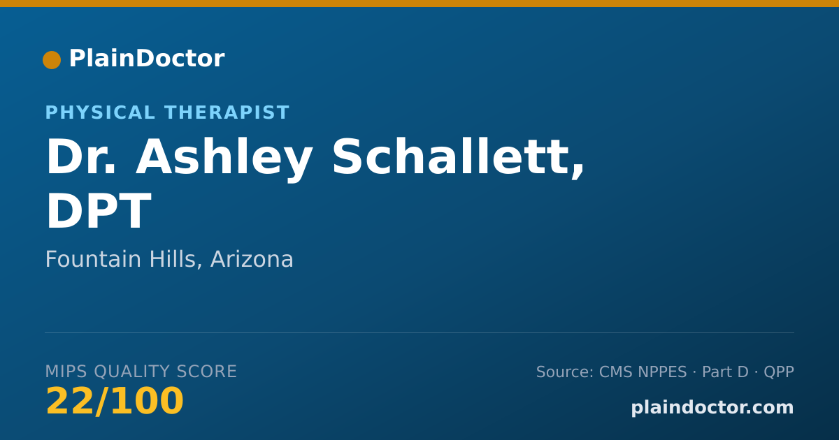 Shareable card for Ashley Schallett, DPT - Physical Therapist, Fountain Hills, AZ