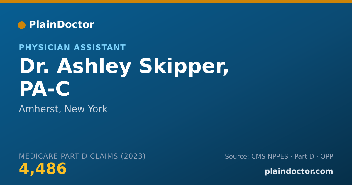 Shareable card for Ashley Skipper, PA-C - Physician Assistant, Amherst, NY