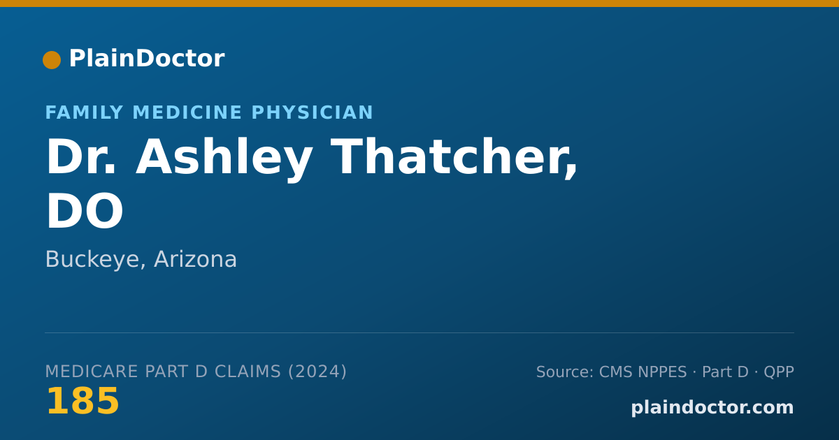 Shareable card for Ashley Thatcher, DO - Student in an Organized Health Care Education/Training Program, Phoenix, AZ